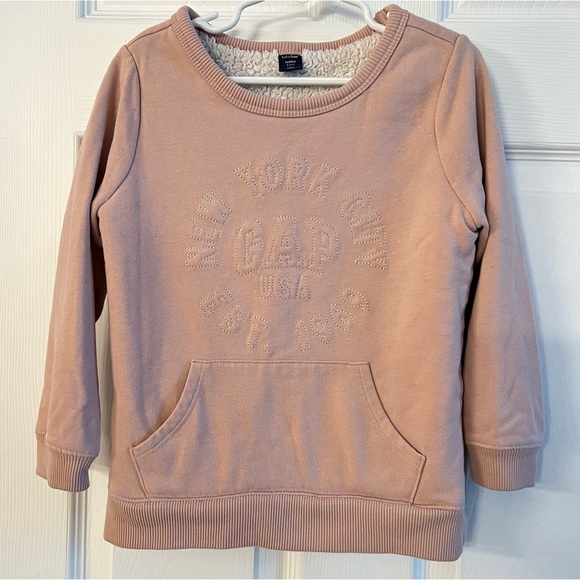 GAP Other - GAP | Sherpa Lined Pullover Kangaroo Pocket Hoodie Girls